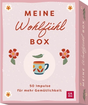 Funk, Kristin. Impulskarten: Meine Wohlfühlbox - 50 Impulse für mehr Gemütlichkeit | Das perfekte Wohlfühl-Geschenk. 50 Achtsamkeitskarten mit kreativen Ideen für eine gemütliche Me-Time und weniger Stress im Alltag. Groh Verlag, 2026.