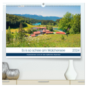 Es is so schee am Walchensee 2024 (hochwertiger Premium Wandkalender 2024 DIN A2 quer), Kunstdruck in Hochglanz