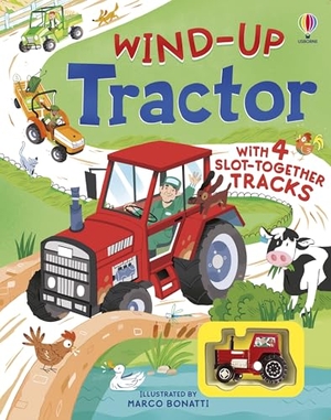 Hull, Sarah. Wind-up Tractor. Usborne Publishing, 2026.