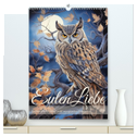 Eulenliebe (hochwertiger Premium Wandkalender 2024 DIN A2 hoch), Kunstdruck in Hochglanz