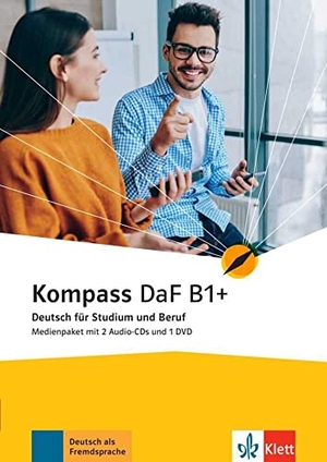 Braun, Birgit / Fügert, Nadja et al. Kompass DaF B1+ - Deutsch für Studium und Beruf. Medienpaket (2 Audio-CDs + DVD). Klett Sprachen GmbH, 2022.