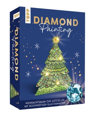 Hecher, Mimi. Diamond Painting Set Weihnachtsbaum - Aufstellfigur, über 80 Glas-Diamanten (5 Farben), Diamond Pen, Steinschiffchen, Wachs. frechverlag GmbH, 2026.