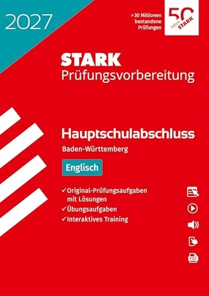 STARK Englisch - Hauptschulabschluss 2027 BW - Prüfungsvorbereitung inkl. Lösungen. Stark Verlag GmbH, 2026.