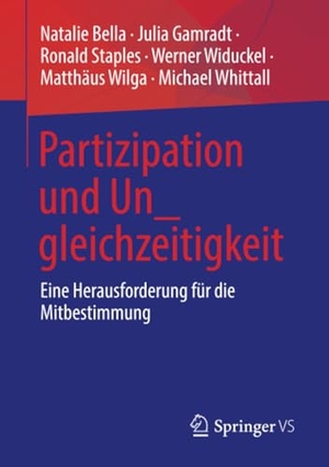 Bella, Natalie / Gamradt, Julia et al. Partizipation und Un_gleichzeitigkeit - Eine Herausforderung für die Mitbestimmung. Springer Fachmedien Wiesbaden, 2022.