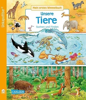 Döring, Hans-Günther. Unkaputtbar: Mein erstes Wimmelbuch: Unsere Tiere - wasserfest, schadstofffrei, reißfest. Carlsen Verlag GmbH, 2023.