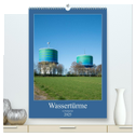 Wassertürme im Ruhrgebiet (hochwertiger Premium Wandkalender 2025 DIN A2 hoch), Kunstdruck in Hochglanz