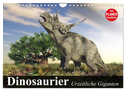 Dinosaurier. Urzeitliche Giganten (Wandkalender 2024 DIN A4 quer), CALVENDO Monatskalender