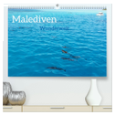 MALEDIVEN Wunderwelt (hochwertiger Premium Wandkalender 2025 DIN A2 quer), Kunstdruck in Hochglanz