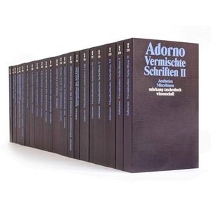 Adorno, Theodor W.. Gesammelte Schriften in 20 Bänden - Gesamte Werkausgabe. Bde.1-20. Suhrkamp Verlag, 1997.