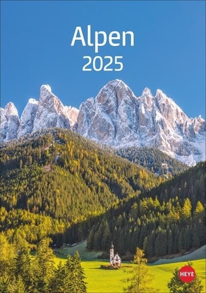 Heye (Hrsg.). Alpen Kalender 2025 - Beeindruckender Fotokalender mit traumhaften Alpenaufnahmen und viel Platz für Notizen und Termine. Jahres-Wandkalender 2025.. Heye, 2024.