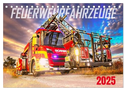 Feurwehrfahrzeuge (Tischkalender 2025 DIN A5 quer), CALVENDO Monatskalender