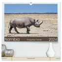 Namibia - einzigartige Tierwelt (hochwertiger Premium Wandkalender 2024 DIN A2 quer), Kunstdruck in Hochglanz