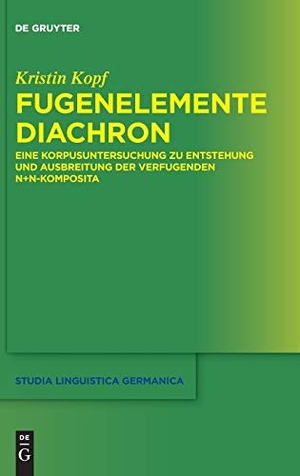 Kopf, Kristin. Fugenelemente diachron - Eine Korpusuntersuchung zu Entstehung und Ausbreitung der verfugenden N+N-Komposita. De Gruyter, 2018.