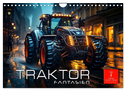 Traktor Fantasien (Wandkalender 2024 DIN A4 quer), CALVENDO Monatskalender