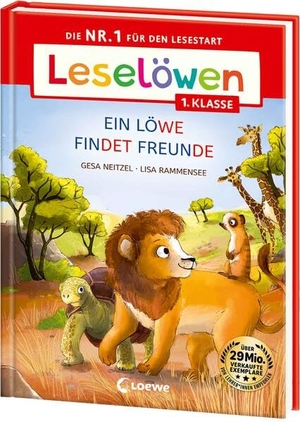 Neitzel, Gesa. Leselöwen 1. Klasse - Ein Löwe findet Freunde (Großbuchstabenausgabe) - Die Nr. 1 für den Lesestart - Mit Leselernschrift ABeZeh - Erstlesebuch für Kinder ab 6 Jahren. Loewe Verlag GmbH, 2026.