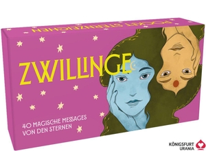 Ginny Chiara Viola. Pocket Sternzeichen Zwillinge 40 Karten in Magnetschachtel - Magische Messages von den Sternen. Königsfurt-Urania, 2026.