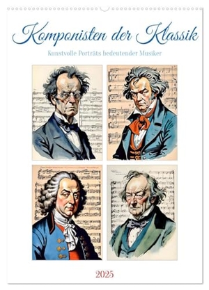 Lehmann, Steffani. Komponisten der Klassik (Wandkalender 2025 DIN A2 hoch), CALVENDO Monatskalender - Genies der klassischen Musik. Calvendo, 2024.