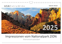 Impressionen vom Nationalpark Zion (Wandkalender 2025 DIN A4 quer), CALVENDO Monatskalender
