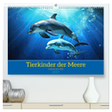 Tierkinder der Meere - entdecke ihre Welt (hochwertiger Premium Wandkalender 2025 DIN A2 quer), Kunstdruck in Hochglanz