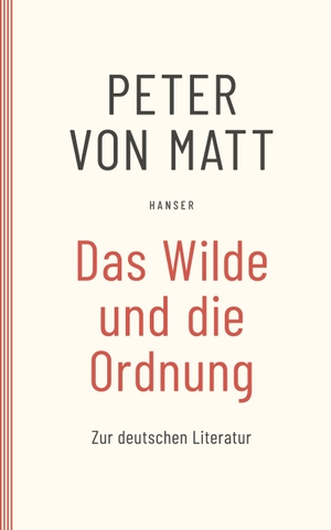 Matt, Peter von. Das Wilde und die Ordnung - Zur deutschen Literatur. Carl Hanser Verlag, 2007.