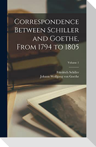 Correspondence Between Schiller and Goethe, From 1794 to 1805; Volume 1