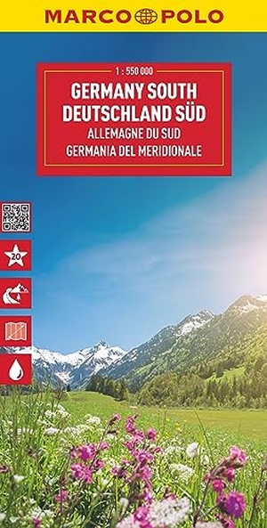 MARCO POLO Reisekarte Deutschland Süd 1:550.000. Mairdumont, 2024.