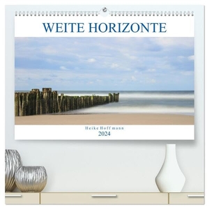 Hoffmann, Heike. Weite Horizonte (hochwertiger Premium Wandkalender 2024 DIN A2 quer), Kunstdruck in Hochglanz - Dünen Strand und Wolken. Calvendo, 2023.