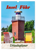 Insel Föhr - Urlaubsplaner (Wandkalender 2024 DIN A3 hoch), CALVENDO Monatskalender