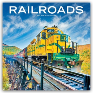 Publishers, Browntrout. Railroads - Eisenbahnen 2027 - 16-Monatskalender - Original BrownTrout-Kalender [Mehrsprachig] [Kalender]. Browntrout Verlags GmbH, 2026.