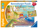 Ravensburger tiptoi Puzzle 00198 Puzzle für kleine Entdecker: Dinosaurier, Kinderpuzzle ab 3 Jahren, Dinosaurier Spielzeug für 1 Spieler, Dino Puzzle