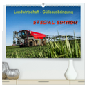 Landwirtschaft - Gülleausbringung (hochwertiger Premium Wandkalender 2024 DIN A2 quer), Kunstdruck in Hochglanz
