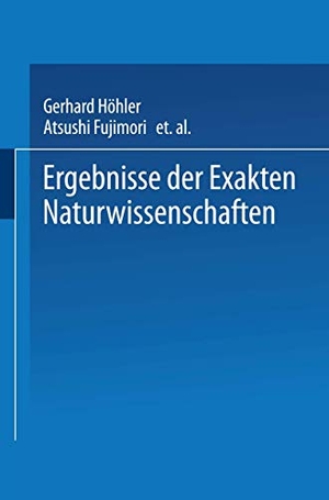 »Naturwissenschaften«, Schriftleitung der. Ergebnisse der Exakten Naturwissenschaften. Springer Berlin Heidelberg, 1922.