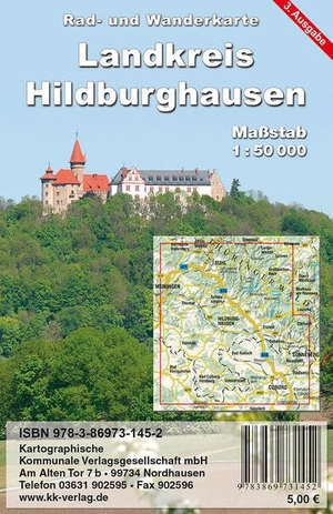 Kkv Kartographische Kommunale Verlagsgesellschaft Mbh (Hrsg.). Landkreis Hildburghausen 1 : 50 000 Rad- und Wanderkarte. Kartographische Komm. Ver, 2017.