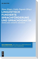 Linguistisch fundierte Sprachförderung und Sprachdidaktik