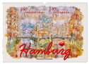 Hamburg - malerische Metropole (Wandkalender 2025 DIN A3 quer), CALVENDO Monatskalender