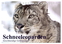 Schneeleoparden. Geschmeidige Gebirgsjäger (Tischkalender 2024 DIN A5 quer), CALVENDO Monatskalender