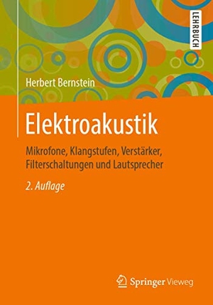 Bernstein, Herbert. Elektroakustik - Mikrofone, Klangstufen, Verstärker, Filterschaltungen und Lautsprecher. Springer Fachmedien Wiesbaden, 2019.
