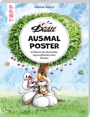 Diddl / Thomas Goletz. DIDDL - Ausmalposter - 30 Motive für Aquarellfarben, Marker oder Buntstifte. frechverlag GmbH, 2026.