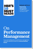 HBR's 10 Must Reads on Performance Management