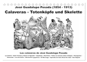 Calaveras - Totenköpfe und Skelette (Tischkalender 2025 DIN A5 quer), CALVENDO Monatskalender