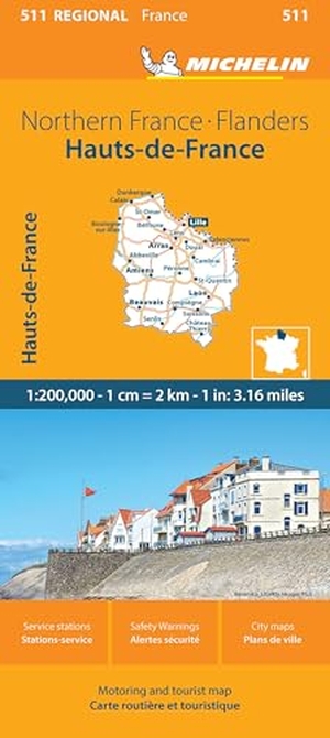 Michelin Northern France-Flanders / Hauts-de-France 511 - Straßen- und Tourismuskarte 1:200.000. Michelin Editions, 2023.