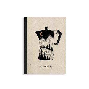 Matabooks (Hrsg.). matabooks - Steifbroschur Dahara A6 "Coffee" - Nachhaltiges und veganes Notizbuch aus Graspapier. matabooks, 2023.
