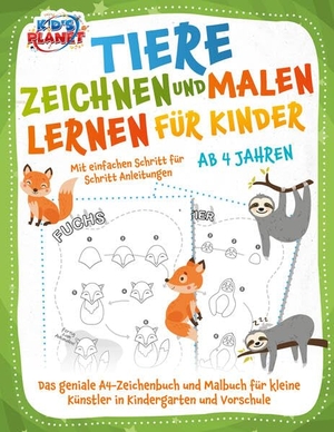 Liebing, Elena. Tiere zeichnen und malen lernen für Kinder ab 4 Jahren - Mit einfachen Schritt für Schritt Anleitungen: Das geniale A4-Zeichenbuch und Malbuch für kleine Künstler in Kindergarten und Vorschule. EoB, 2023.