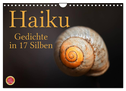 Haiku - Gedichte in 17 Silben (Wandkalender 2024 DIN A4 quer), CALVENDO Monatskalender