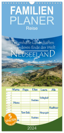Familienplaner 2024 - Neuseeland - Traumhafte Landschaften am anderen Ende der Welt mit 5 Spalten (Wandkalender, 21 x 45 cm) CALVENDO