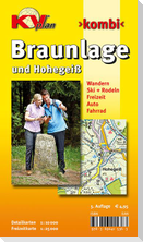 Braunlage & Hohegeiß, KVplan, Wanderkarte/Radkarte/Stadtplan, 1:25.000 / 1:10.000