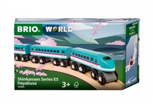 BRIO World - 36086 Trains of the World Shinkansen Series E5 Hayabusa Zug | Spielzeugzug für Kinder ab 3 Jahren. Ravensburger Spieleverlag, 2025.