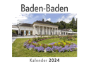 Baden-Baden (Wandkalender 2024, Kalender DIN A4 quer, Monatskalender im Querformat mit Kalendarium, Das perfekte Geschenk)