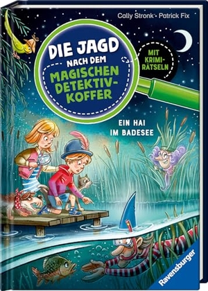 Stronk, Cally. Die Jagd nach dem magischen Detektivkoffer, Band 8 - Ein Hai im Badesee. Ravensburger Verlag, 2025.