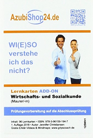 Becker, Daniel. Lernkarten Wirtschafts- und Sozialkunde Maurer Prüfungsvorbereitung Wiso Prüfung. Princoso GmbH, 2026.
